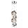 LED Żyrandol na lince BOLLA LED/17W/230V śr. 16 cm chrom błyszczący/dymny
