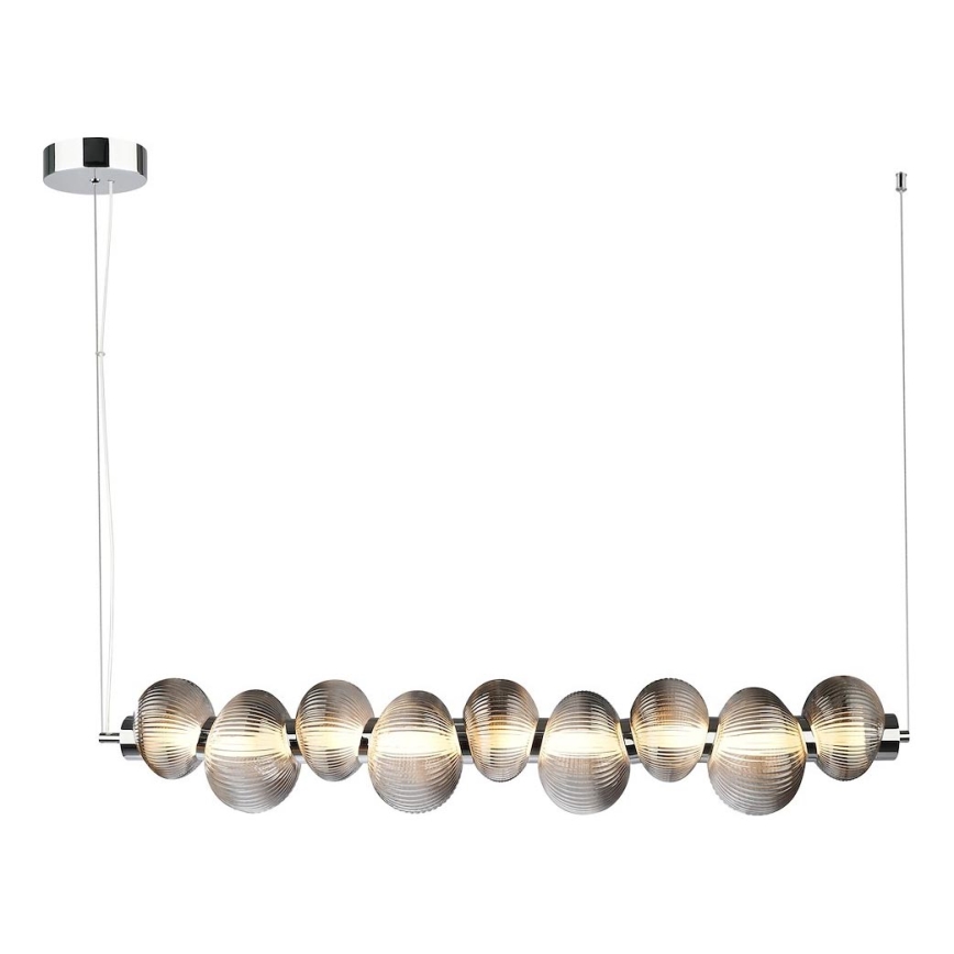 LED Żyrandol na lince BOLLA LED/32W/230V chrom błyszczący/dymny
