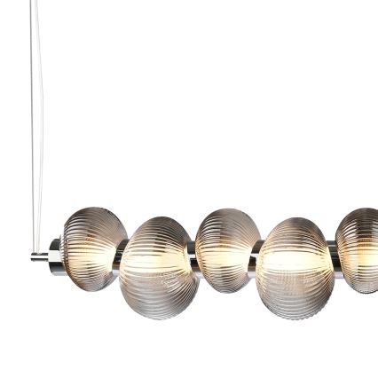 LED Żyrandol na lince BOLLA LED/32W/230V chrom błyszczący/dymny