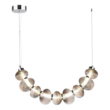 LED Żyrandol na lince BOLLA LED/36W/230V chrom błyszczący/dymny