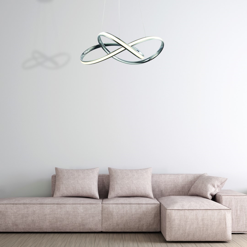 LED Żyrandol na lince CAPPIO LED/36W/230V chrom błyszczący
