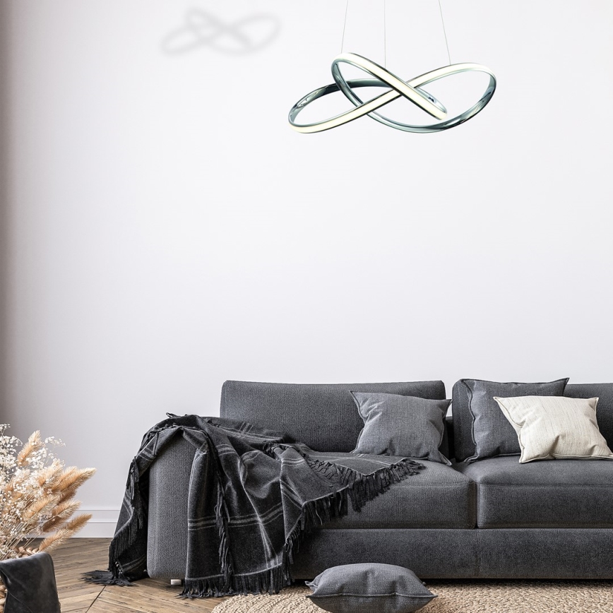 LED Żyrandol na lince CAPPIO LED/36W/230V chrom błyszczący