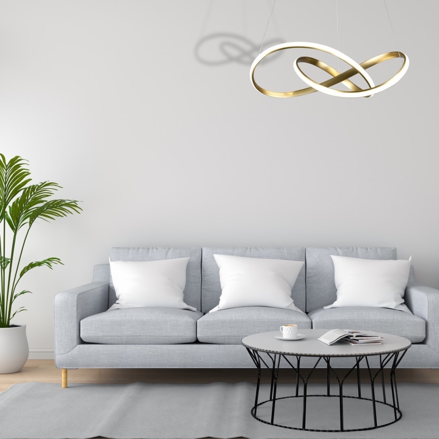LED Żyrandol na lince CAPPIO LED/36W/230V złoty
