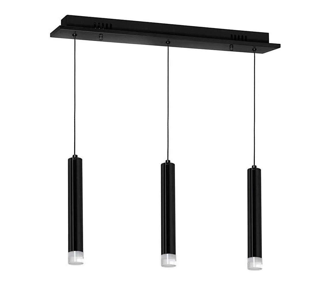 LED Żyrandol na lince CARBON 3xLED/15W/230V