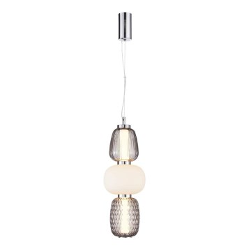 LED Żyrandol na lince CARO LED/28W/230V chrom błyszczący