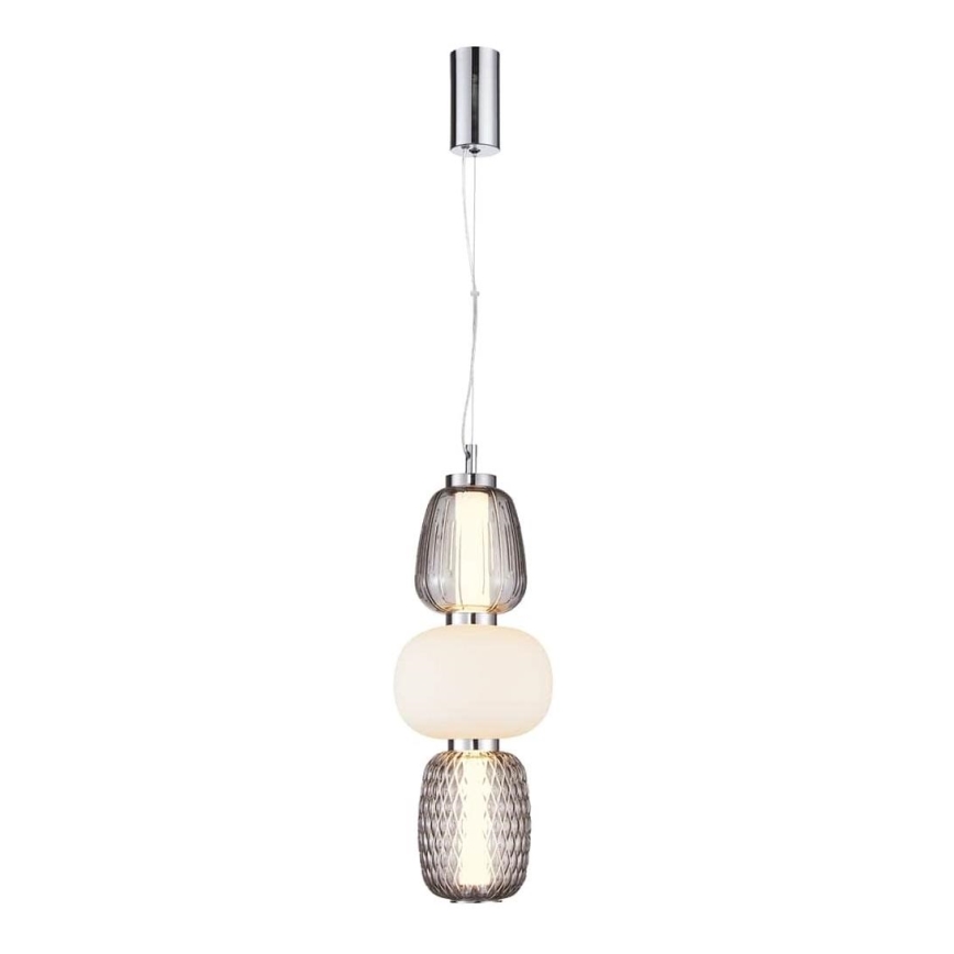 LED Żyrandol na lince CARO LED/28W/230V chrom błyszczący