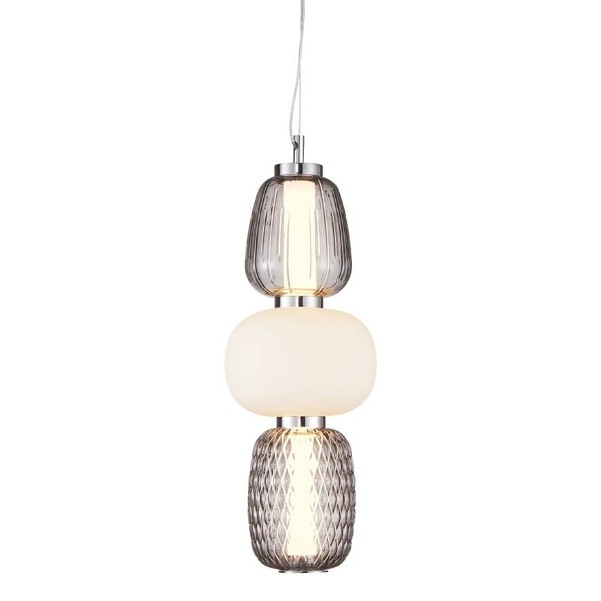 LED Żyrandol na lince CARO LED/28W/230V chrom błyszczący