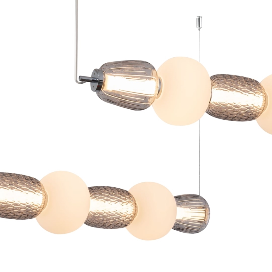 LED Żyrandol na lince CARO LED/42W/230V chrom błyszczący