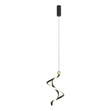LED Żyrandol na lince COLIA LED/19W/230V czarny/złoty