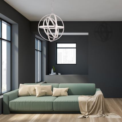 LED żyrandol na lince COPERNICUS LED/260W/230V biały