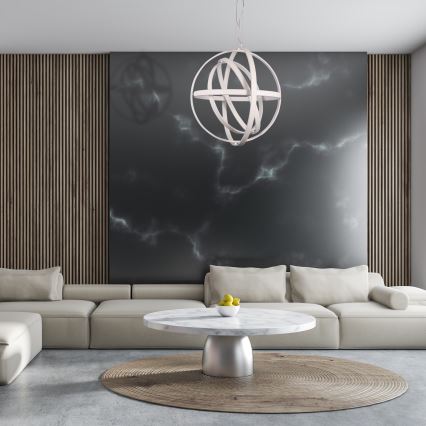 LED żyrandol na lince COPERNICUS LED/260W/230V biały