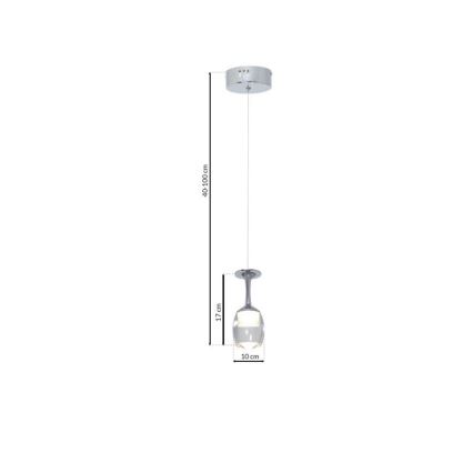 LED Żyrandol na lince COPPA 1xLED/5W/230V