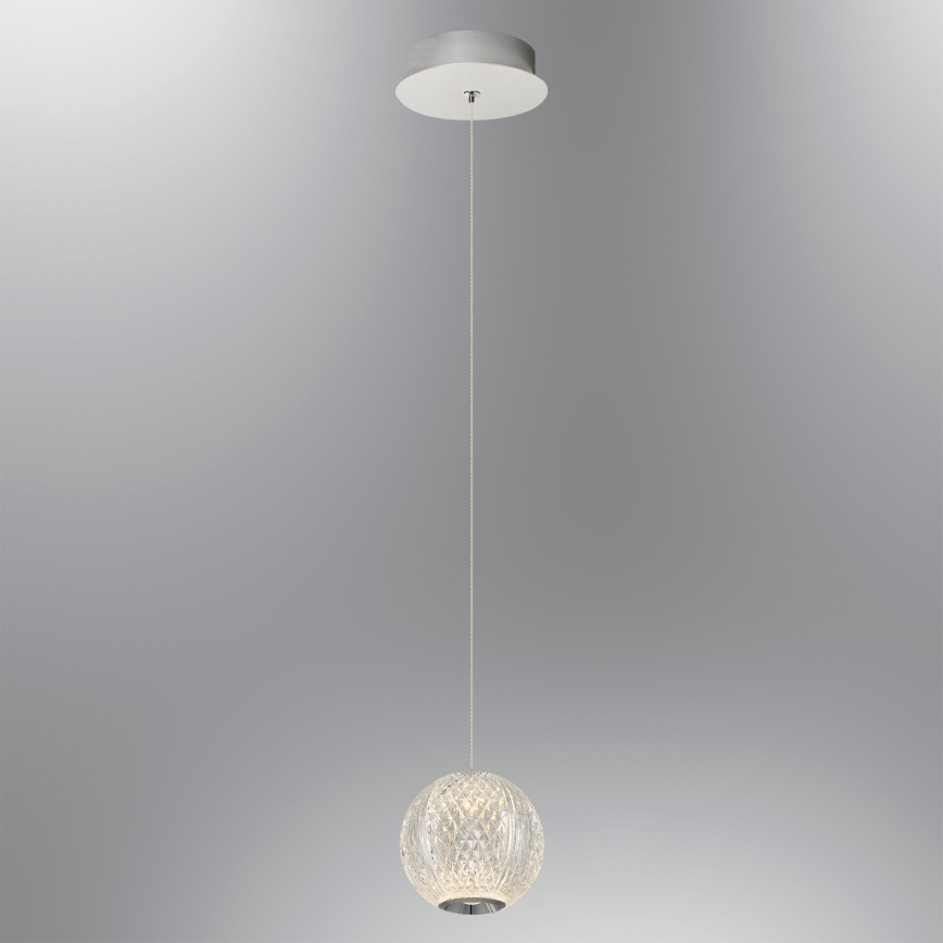 LED Żyrandol na lince CREMONA LED/5W/230V 3000K matowy chrom