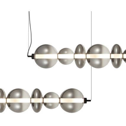 LED Żyrandol na lince DAPHNE LED/40W/230V szary