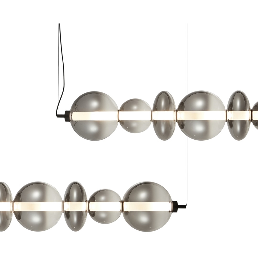 LED Żyrandol na lince DAPHNE LED/40W/230V szary