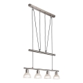 LED Żyrandol na lince DAYTONA 4xE14/5W/230V 3000K chrom błyszczący