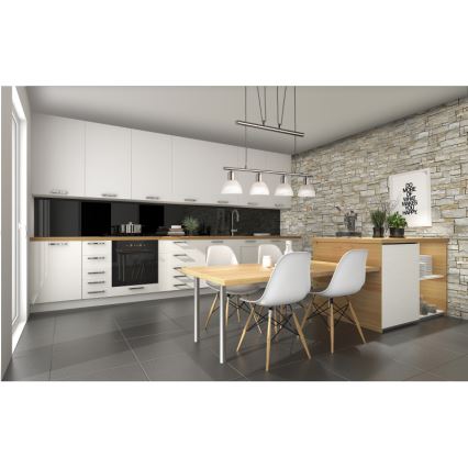 LED Żyrandol na lince DAYTONA 4xE14/5W/230V 3000K chrom błyszczący