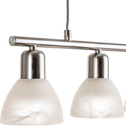 LED Żyrandol na lince DAYTONA 4xE14/5W/230V 3000K chrom błyszczący