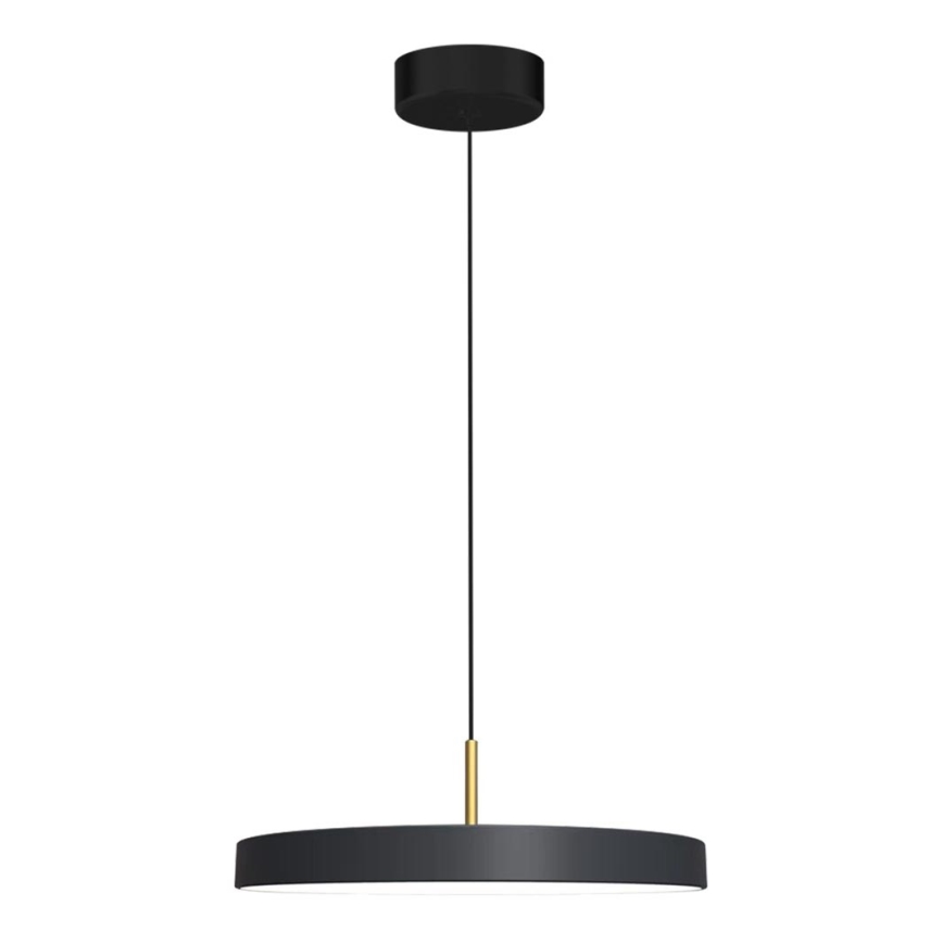 LED Żyrandol na lince DISC LED/38W/230V śr. 45 cm czarny