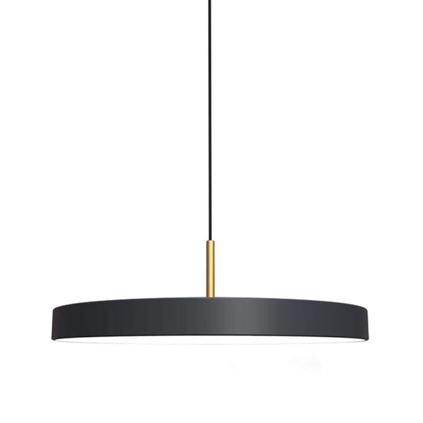 LED Żyrandol na lince DISC LED/38W/230V śr. 45 cm czarny