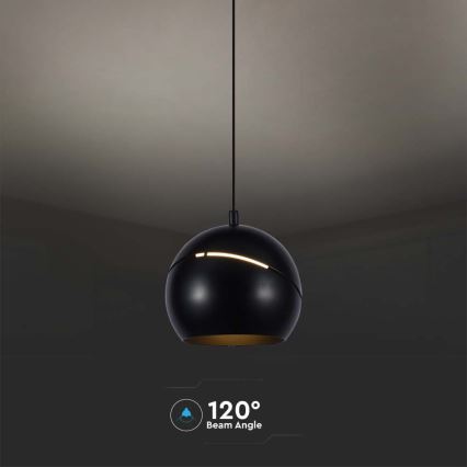 LED Żyrandol na lince dotykowy LED/8,5W/230V 3000K czarny