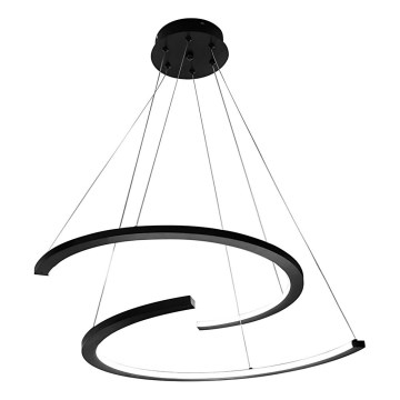 LED Żyrandol na lince DOUBLEMOON LED/30W/230V czarny