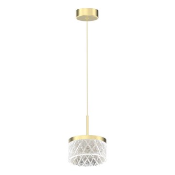LED Żyrandol na lince ELEGANCE LED/9W/230V śr. 15 cm złoty