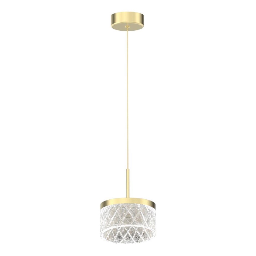LED Żyrandol na lince ELEGANCE LED/9W/230V śr. 15 cm złoty