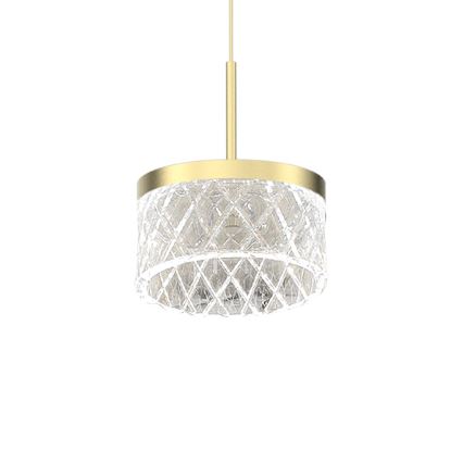 LED Żyrandol na lince ELEGANCE LED/9W/230V śr. 15 cm złoty