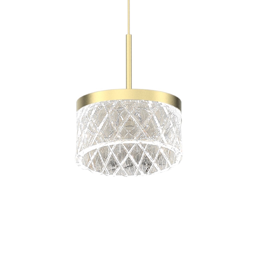 LED Żyrandol na lince ELEGANCE LED/9W/230V śr. 15 cm złoty