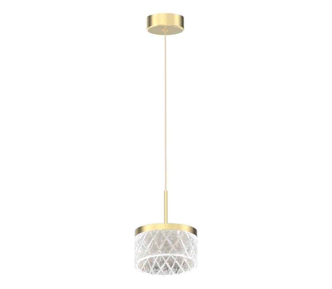 LED Żyrandol na lince ELEGANCE LED/9W/230V śr. 15 cm złoty