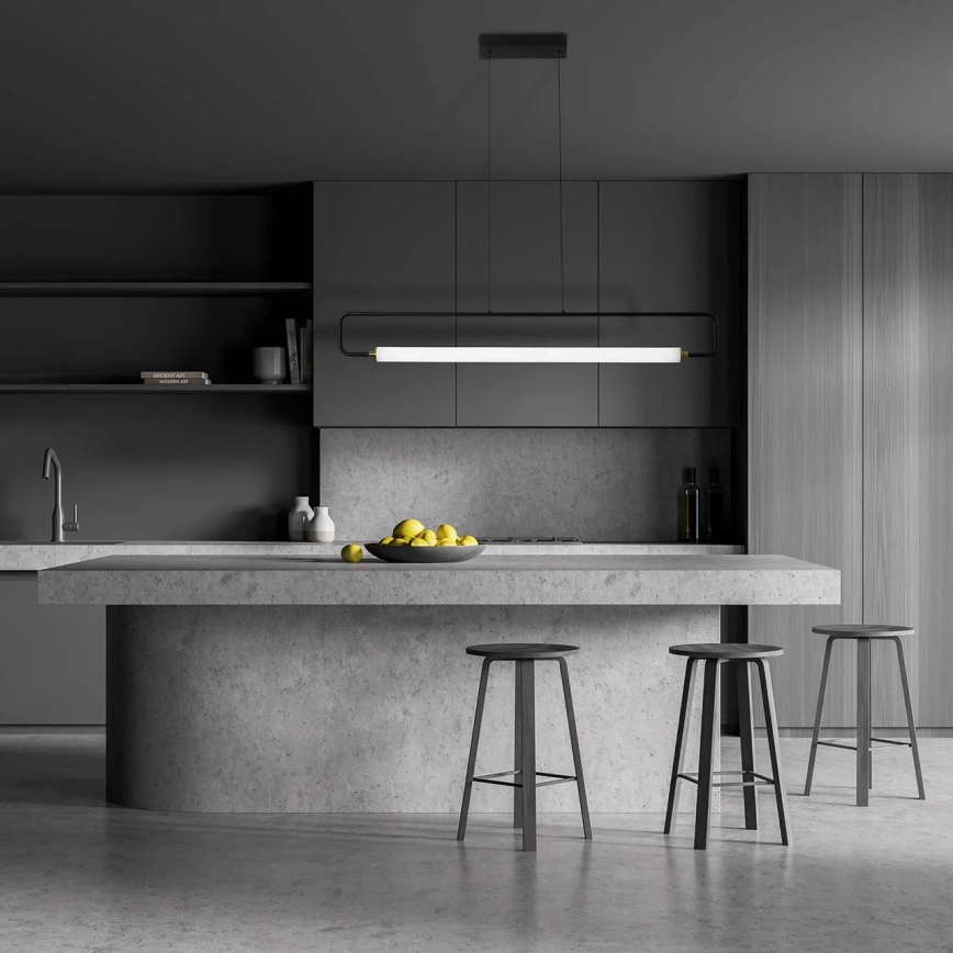 LED Żyrandol na lince FELICJA LED/30W/230V 4000K czarny