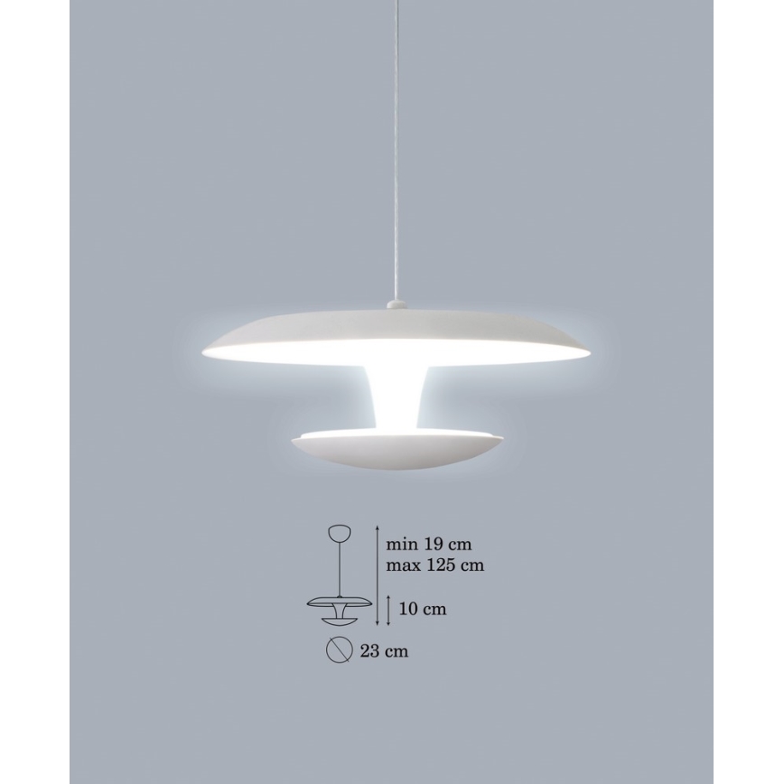 LED Żyrandol na lince FLY LED 1xLED/15W/230V