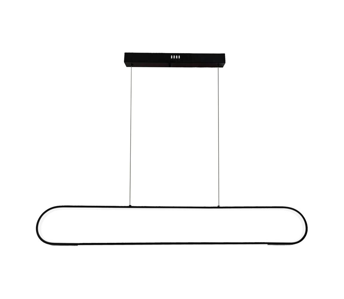 LED Żyrandol na lince FRAME LED/42W/230V czarny
