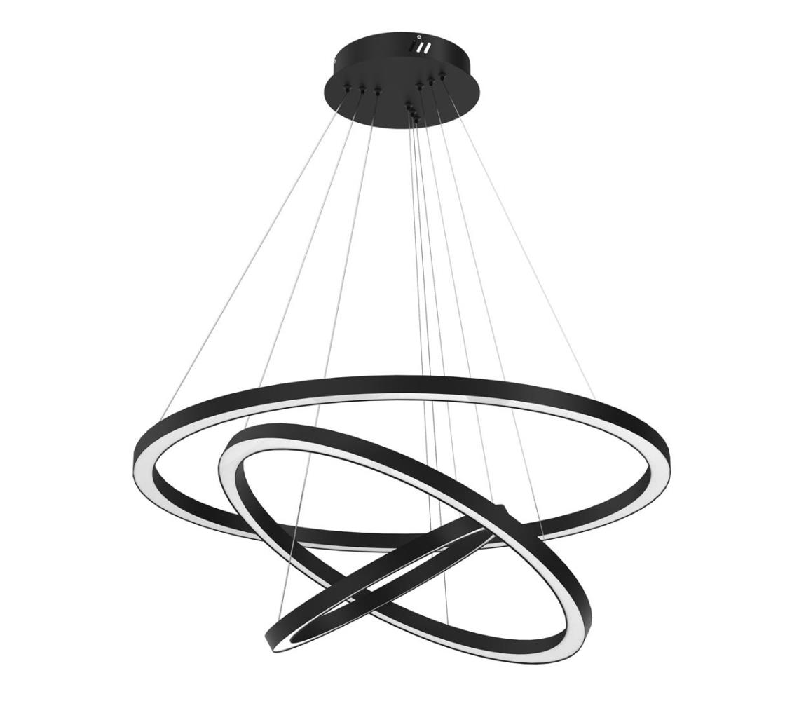 LED Żyrandol na lince GALAXIA LED/85W/230V czarny