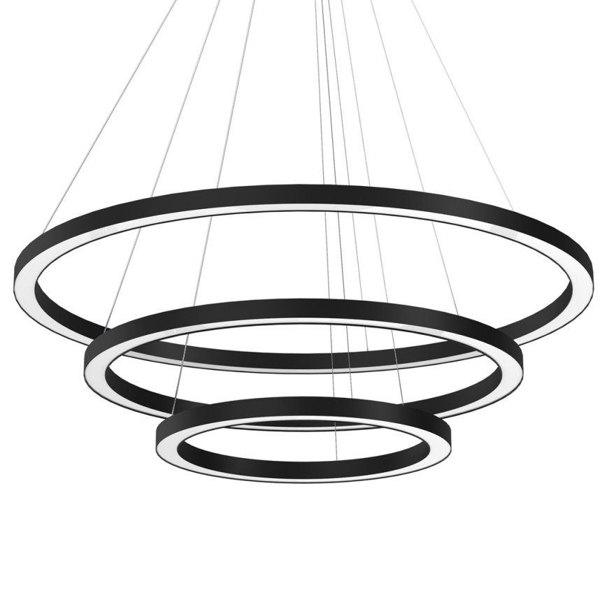 LED Żyrandol na lince GALAXIA LED/85W/230V czarny