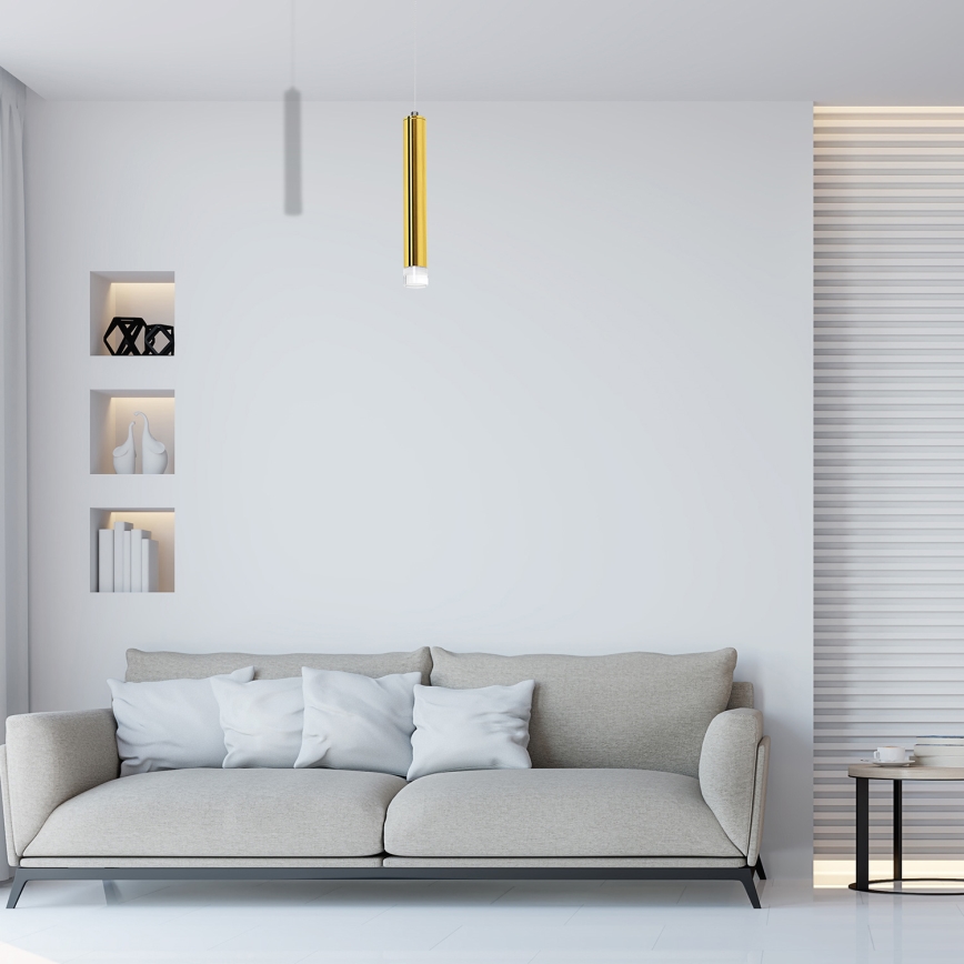 LED Żyrandol na lince GOLDIE 1xLED/5W/230V złoty