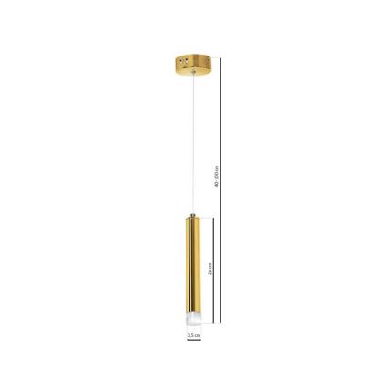 LED Żyrandol na lince GOLDIE 1xLED/5W/230V złoty