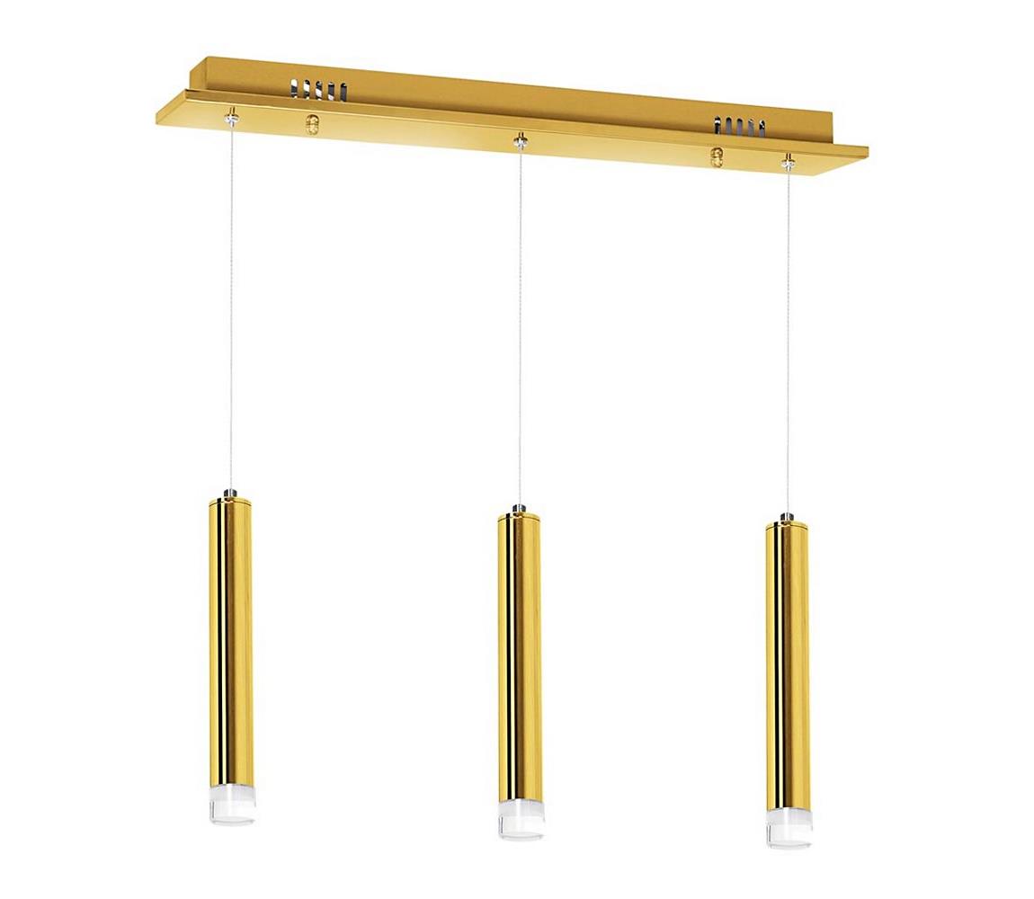LED Żyrandol na lince GOLDIE 3xLED/15W/230V złoty