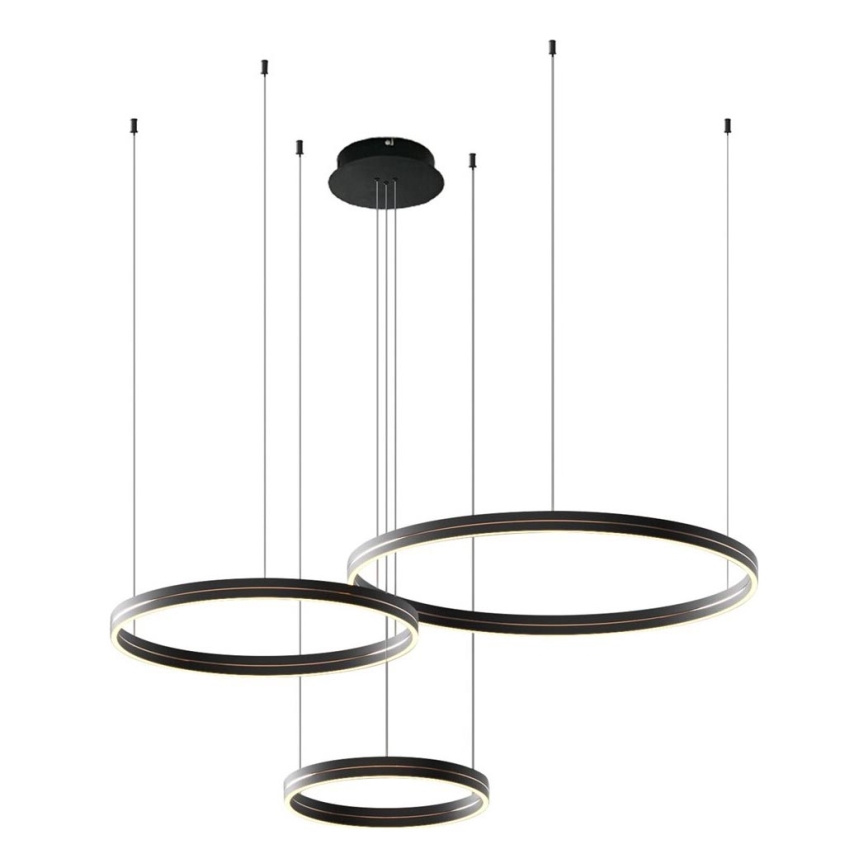 LED Żyrandol na lince GRAVITY LED/108W/230V czarny