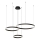 LED Żyrandol na lince GRAVITY LED/108W/230V czarny