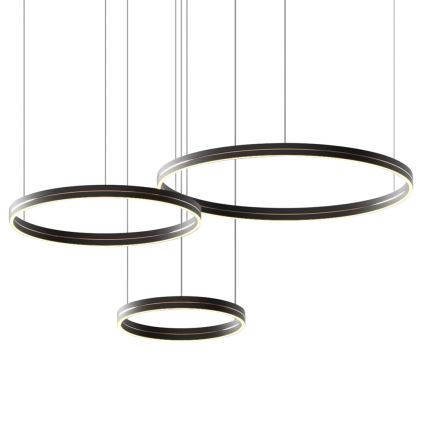 LED Żyrandol na lince GRAVITY LED/108W/230V czarny