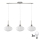 LED żyrandol na lince HARMA 3xE27/60W/230V matowy chrom/biały