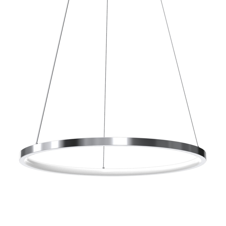 LED Żyrandol na lince HOOP LED/27W/230V śr. 50 cm 4000K chrom błyszczący