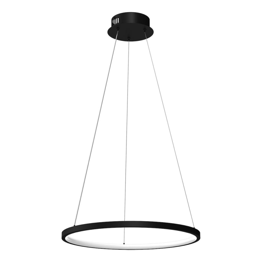 LED Żyrandol na lince HOOP LED/27W/230V śr. 50 cm 4000K czarny