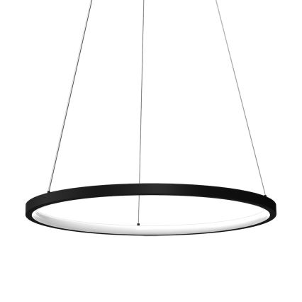 LED Żyrandol na lince HOOP LED/27W/230V śr. 50 cm 4000K czarny