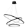 LED Żyrandol na lince HOOP LED/93W/230V śr. 60 cm 4000K czarny