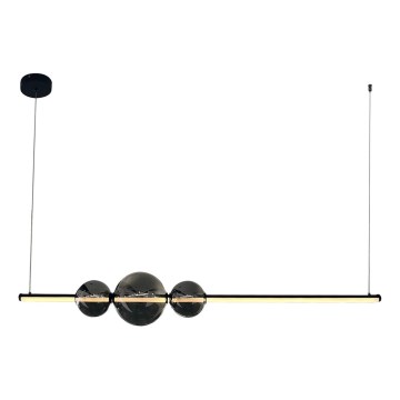 LED Żyrandol na lince KUGEL LED/30W/230V czarny