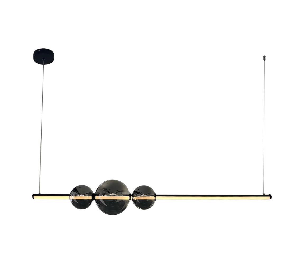 LED Żyrandol na lince KUGEL LED/30W/230V czarny