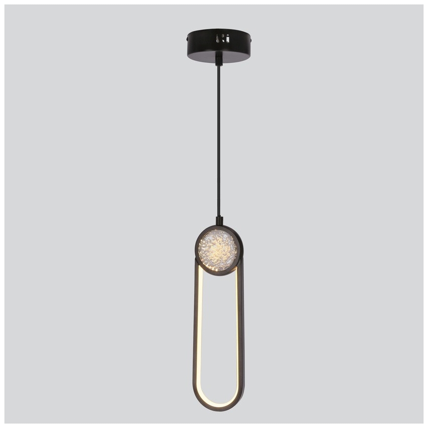 LED Żyrandol na lince LACRIMA LED/15W/230V 3000K czarny